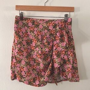 TOPSHOP floral mini skirt Sz 4
